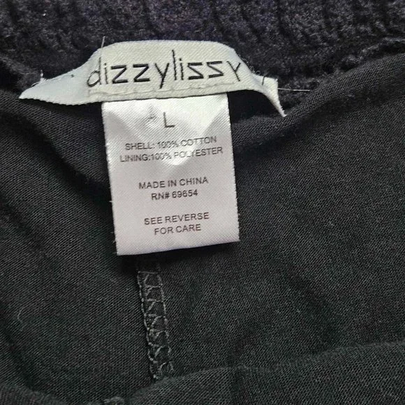 Juniors dizzylizzy Black Lace Shorts Size Large - Picture 5 of 9